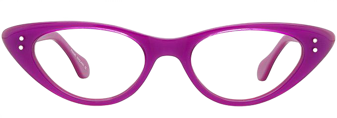 Purple cat eye glasses sales