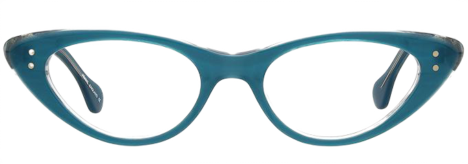 Teal cat eye glasses 2025